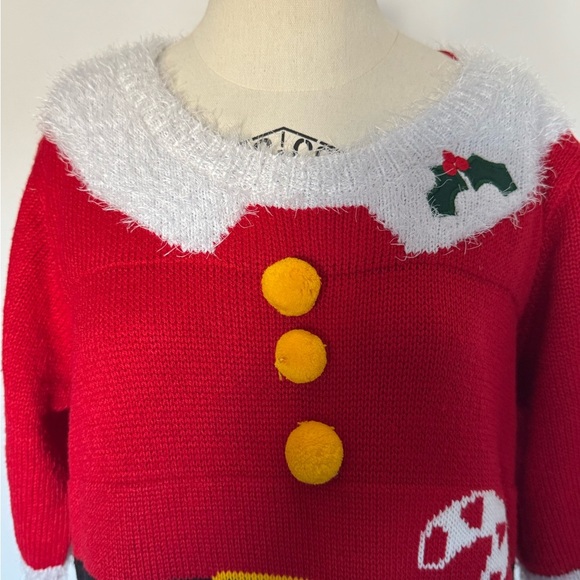 Mrs Santa Ugly Christmas Costume Dress. Ptp 20” length 39 - Picture 2 of 6